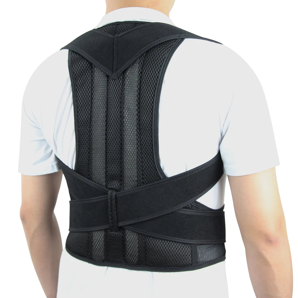 Back Brace Posture Corrector – Adjustable Shoulder & Upper Back Support for Men & Women
