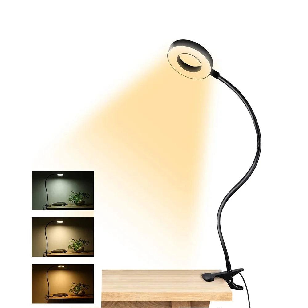 Rechargeable LED Desk Lamp – Eye-Care Light for Work, Study & Gaming
