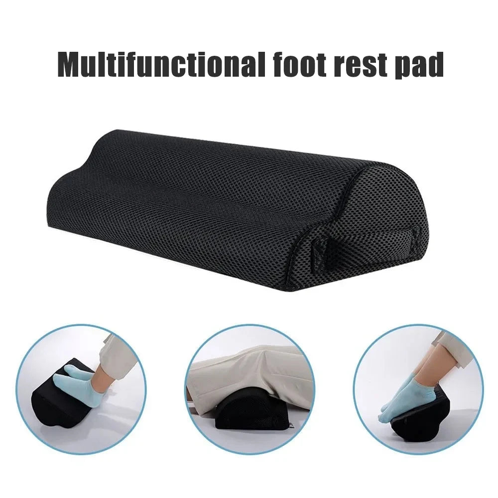 Foot Rest for Under Desk At Work, Office Desk Accessories with Memory Foam & Washable Removable Cover Foot Stool for Office, Car