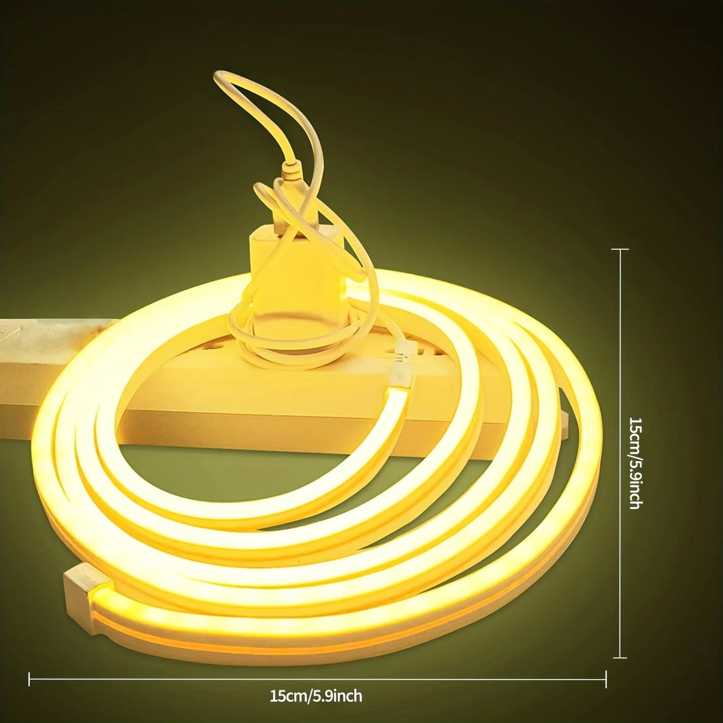 USB Neon LED Strip Light – Dimmable Touch-Control Flexible Glow for Desks, Bedrooms & Gaming Setups (Waterproof, 5V).