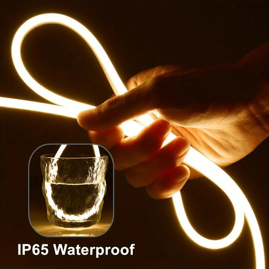 USB Neon LED Strip Light – Dimmable Touch-Control Flexible Glow for Desks, Bedrooms & Gaming Setups (Waterproof, 5V).