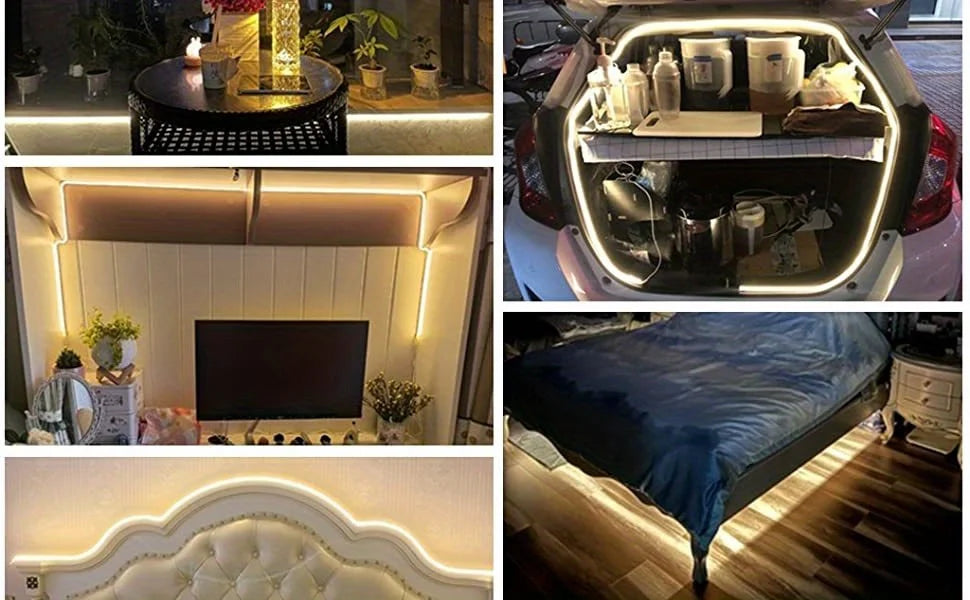 USB Neon LED Strip Light – Dimmable Touch-Control Flexible Glow for Desks, Bedrooms & Gaming Setups (Waterproof, 5V).