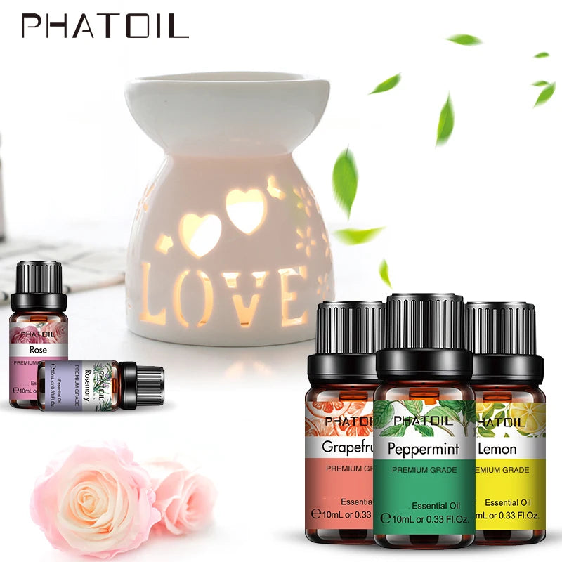 10ml Lavender Essential Oils Pure Natural for Diffuser humidifier, Aromatherapy, Jasmine, Vanilla, Aroma Oil for Skin Care.