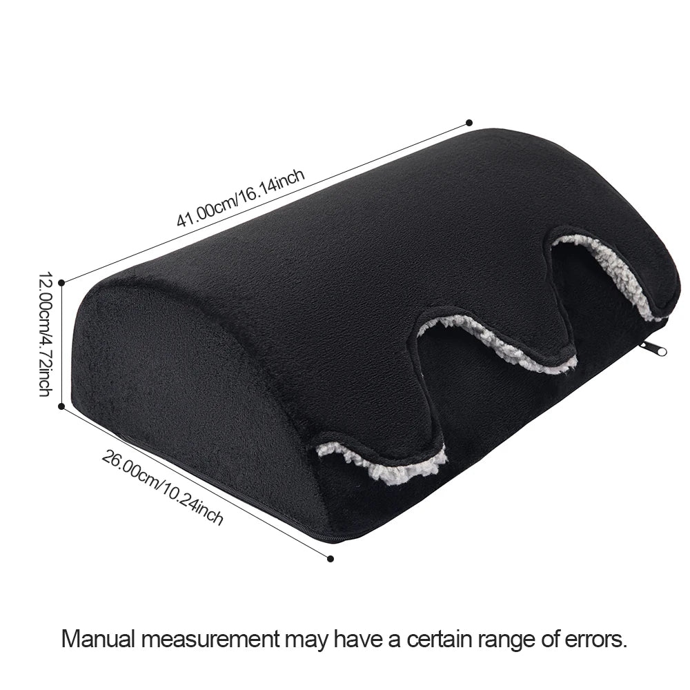 Foot Under the Desk, Warm Foot Pocket Footstool, Comfortable Footpad with Lamb Wool, Suitable for Office Game Chair Legs support