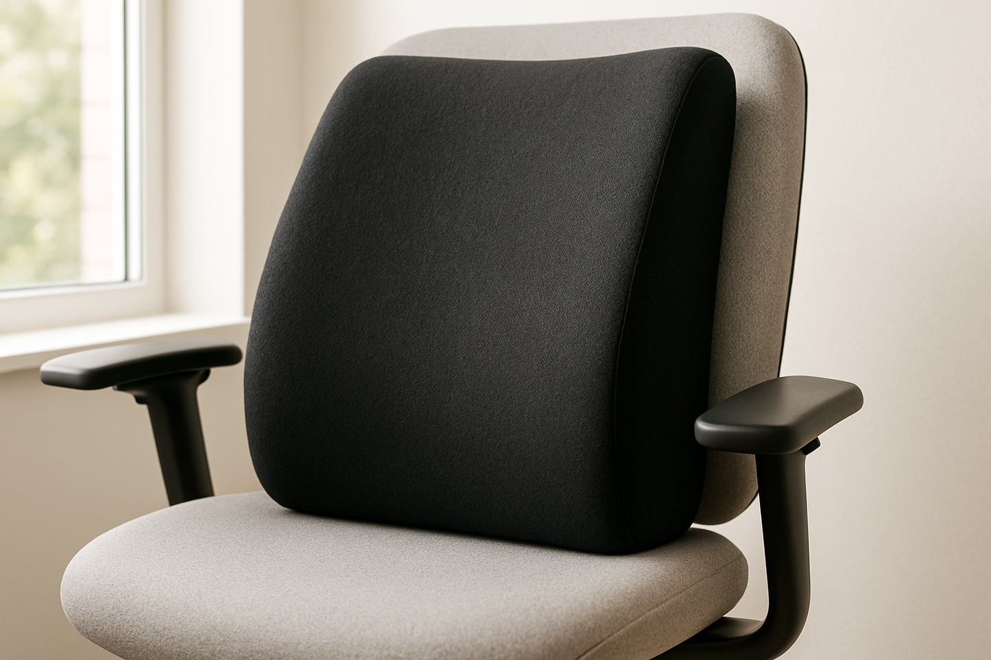 longer/thicker...pushin up the back of the chair