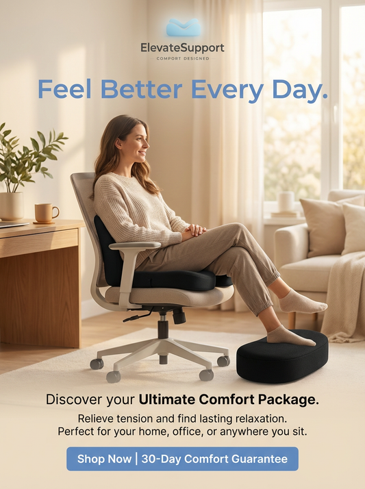 Ultimate Comfort Package– Seat Cushion, Footrest & Lumbar Support