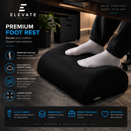 Adjustable Memory Foam Footrest