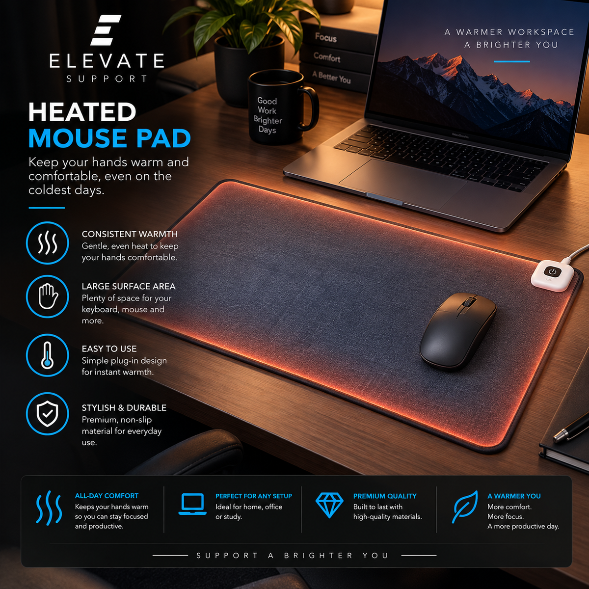 Heated Desk Mat