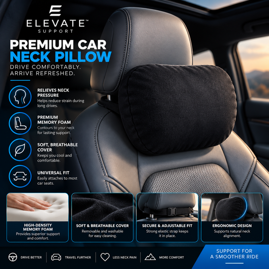 Memory Foam Car Neck Pillow