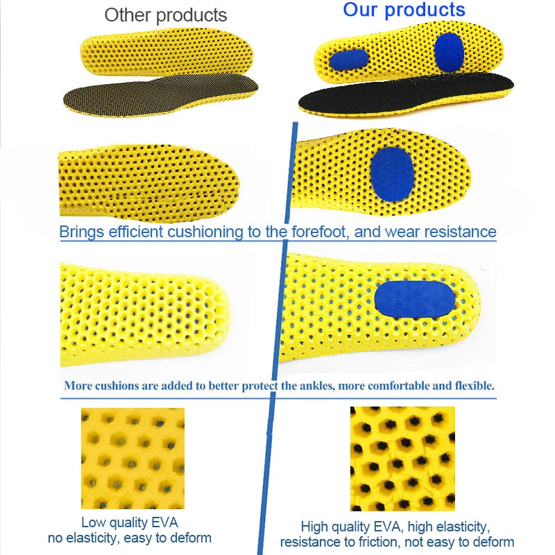 Memory Foam Orthopedic Insoles – Breathable Cushion Support for Men & Women