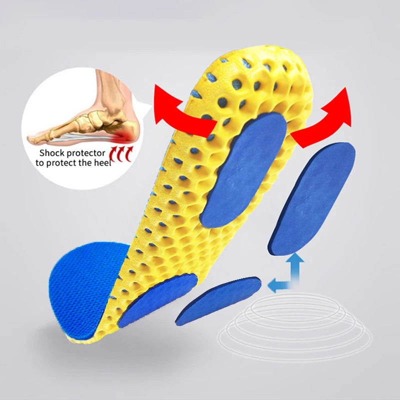 Memory Foam Orthopedic Insoles – Breathable Cushion Support for Men & Women