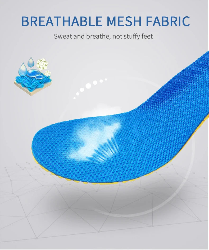 Memory Foam Orthopedic Insoles – Breathable Cushion Support for Men & Women