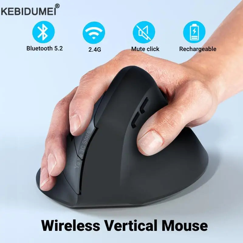 Ergonomic Vertical Wireless Mouse