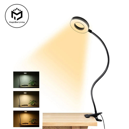 Rechargeable LED Desk Lamp – Eye-Care Light for Work, Study & Gaming