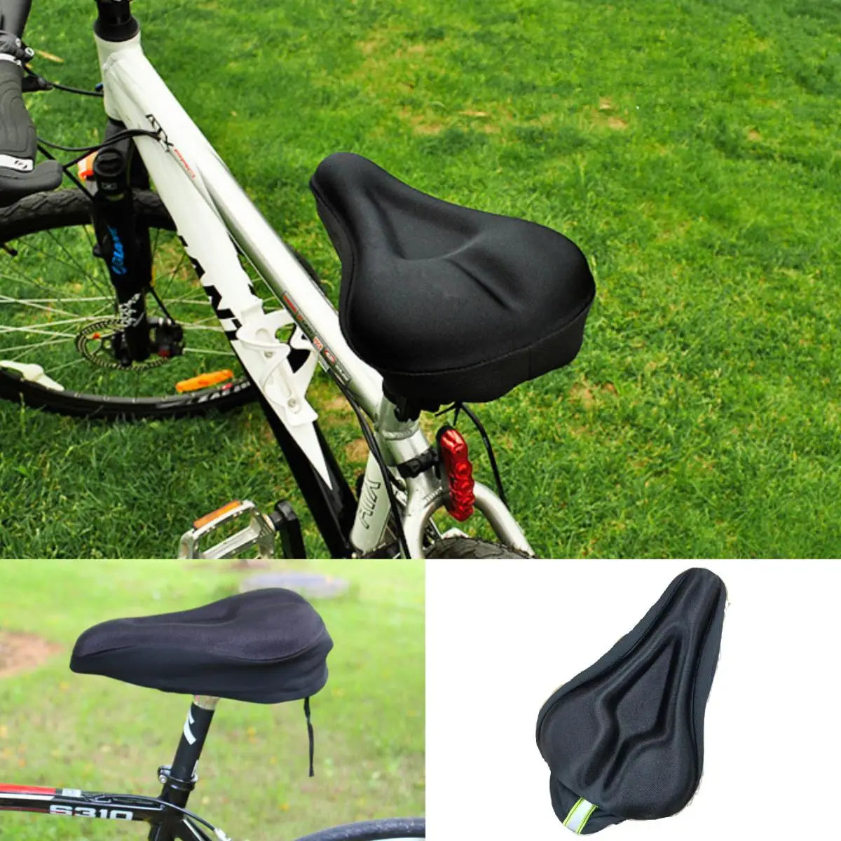 Memory Foam Bike Seat Cushion – 3D Soft Comfort for Long Rides
