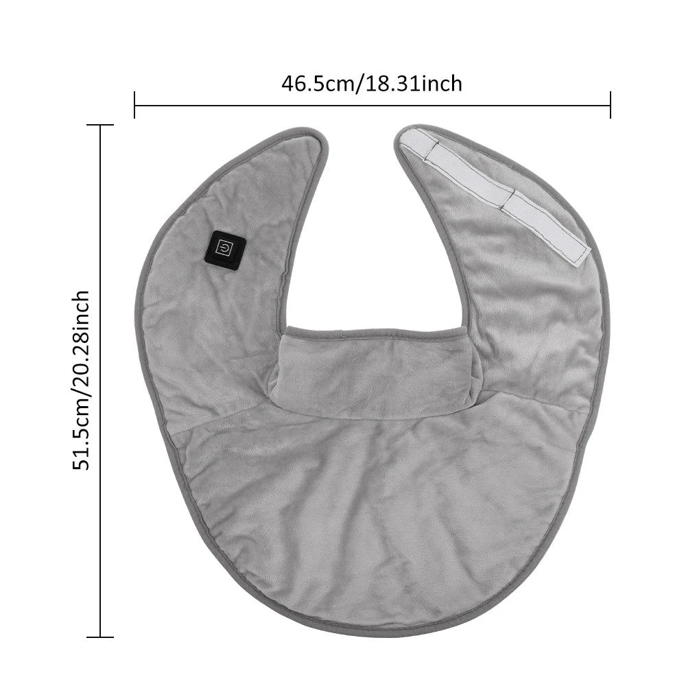 USB Heated Back Wrap Electric Heating Shoulder Neck Pad with 3 Heat Levels Soft Hot Compress Fast Heated Pad for Neck And Should