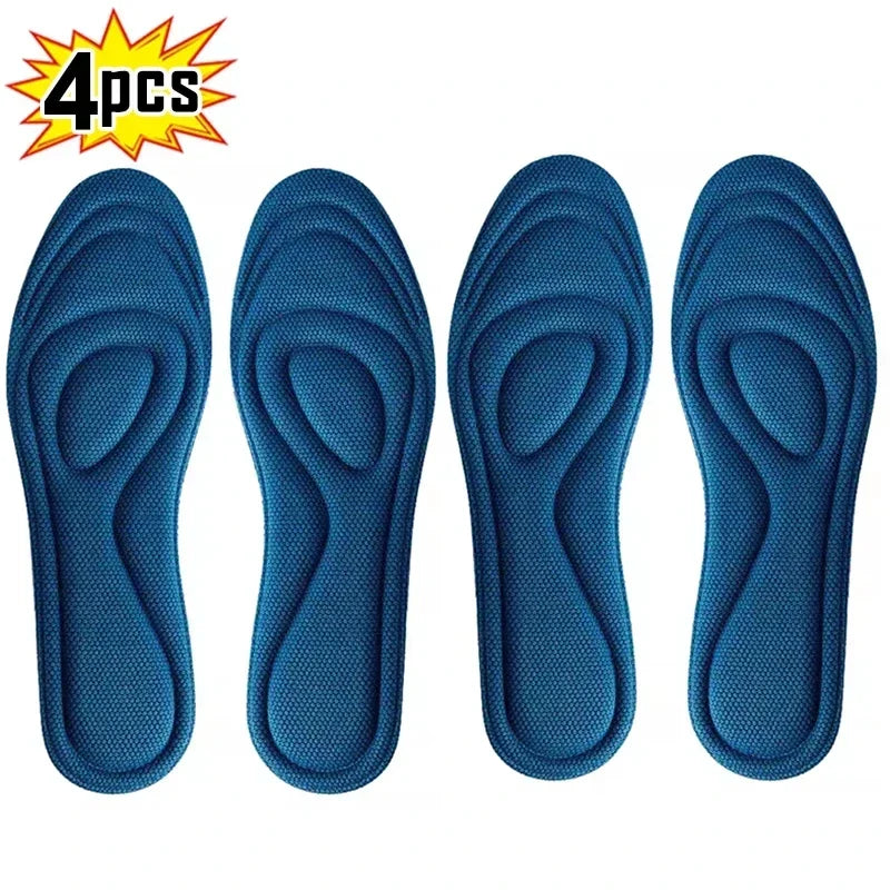 Memory Foam Orthopedic Insoles – 2-Pair Pack, Antibacterial Sport Inserts for Shoes