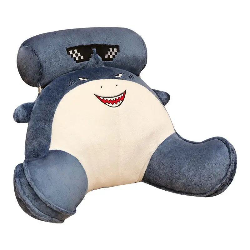 Large Shark Back Support Cushion for Bed & Sofa
