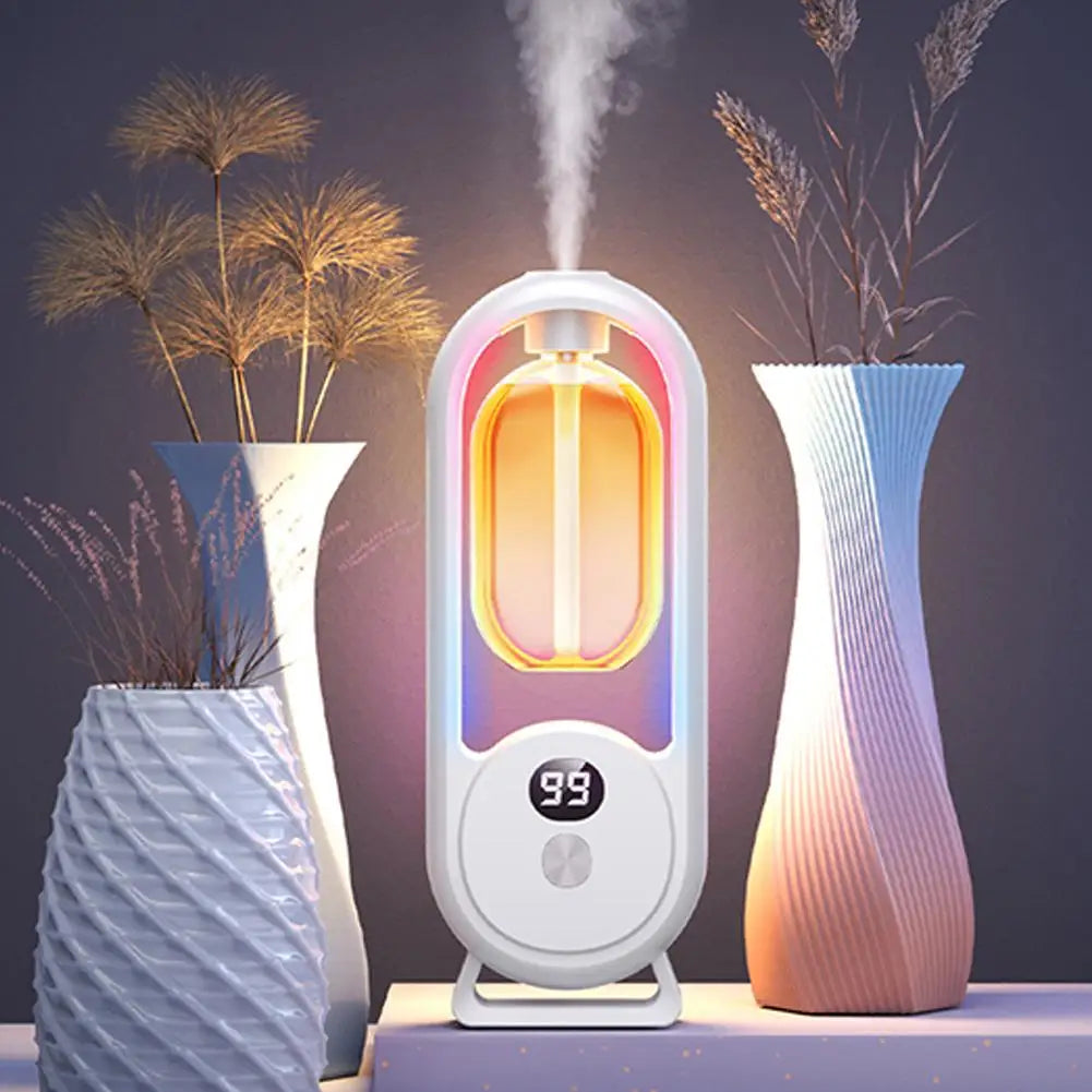 Rechargeable Portable Aroma Diffuser Essential Oil Aromatherapy Machine Timed Air Freshener Colorful Light Living Bedroom Toilet