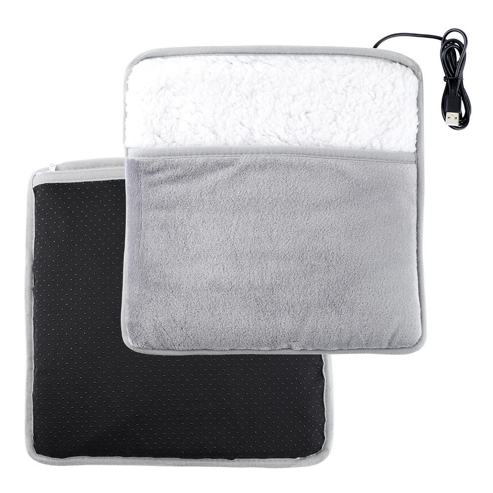 Elevate Support™ USB Heated Foot Warmer – Soft Plush Thermal Comfort