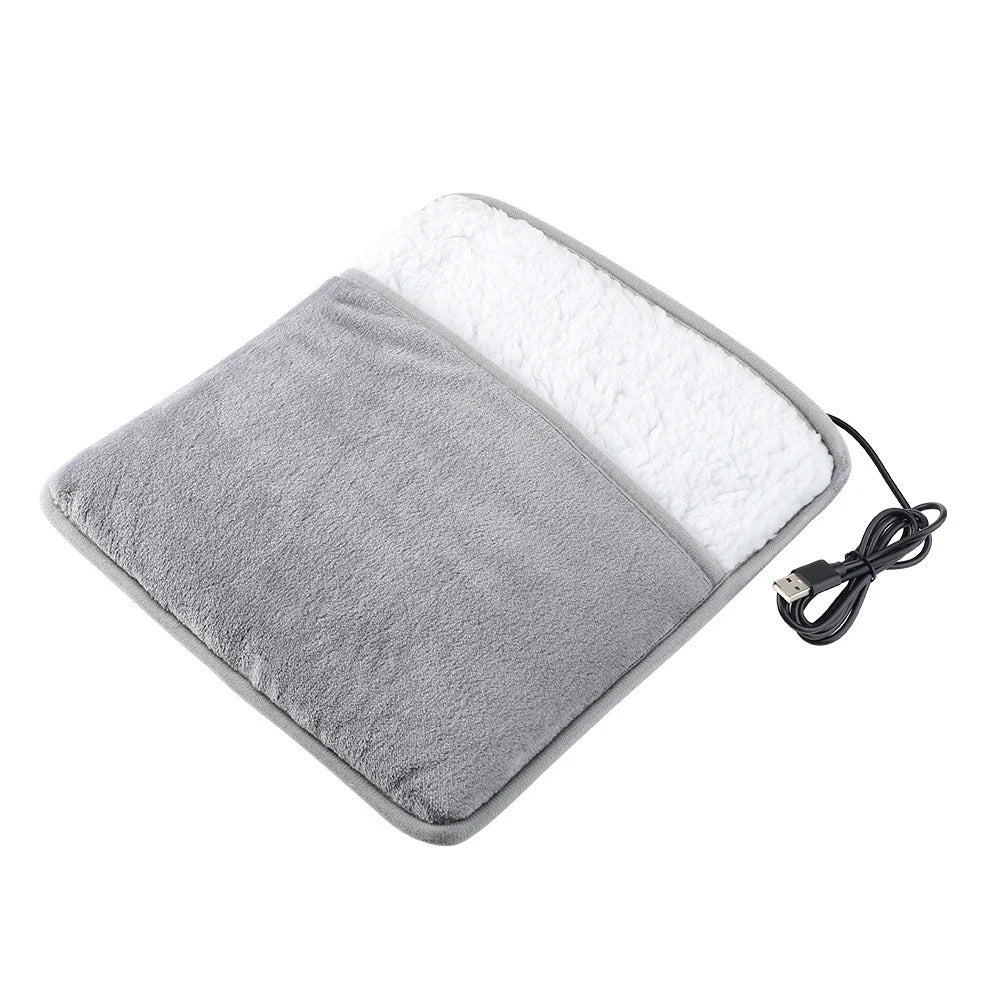 Elevate Support™ USB Heated Foot Warmer – Soft Plush Foot Heater