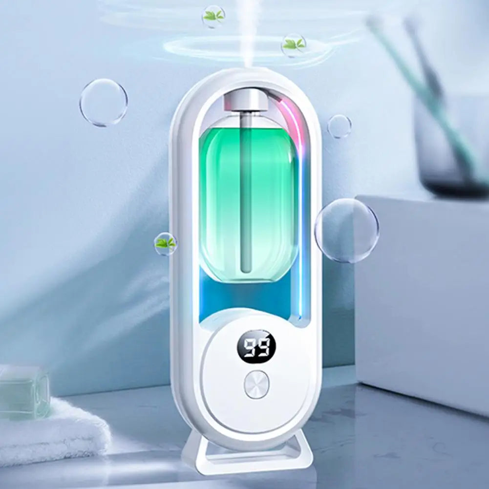 Rechargeable Portable Aroma Diffuser Essential Oil Aromatherapy Machine Timed Air Freshener Colorful Light Living Bedroom Toilet
