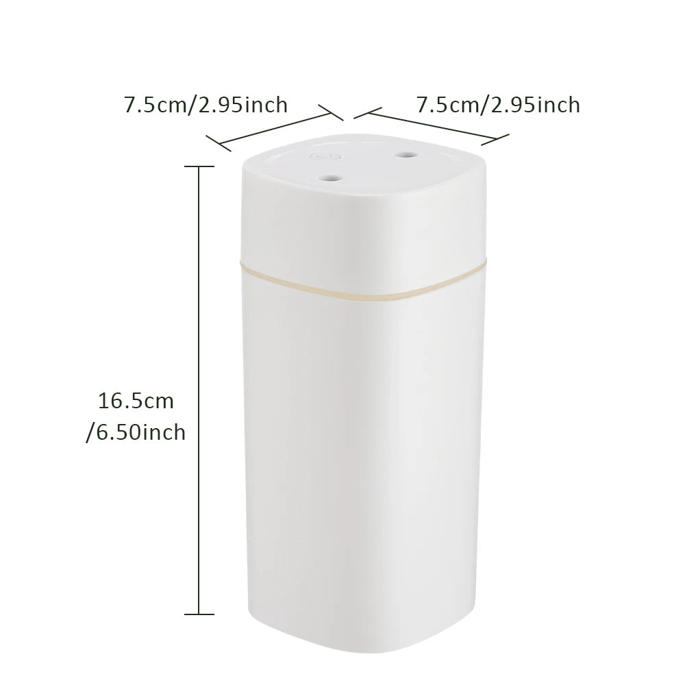 USB Cool Mist Humidifier 600ml – Portable Air Diffuser with Colorful Night Light | Elevate Support