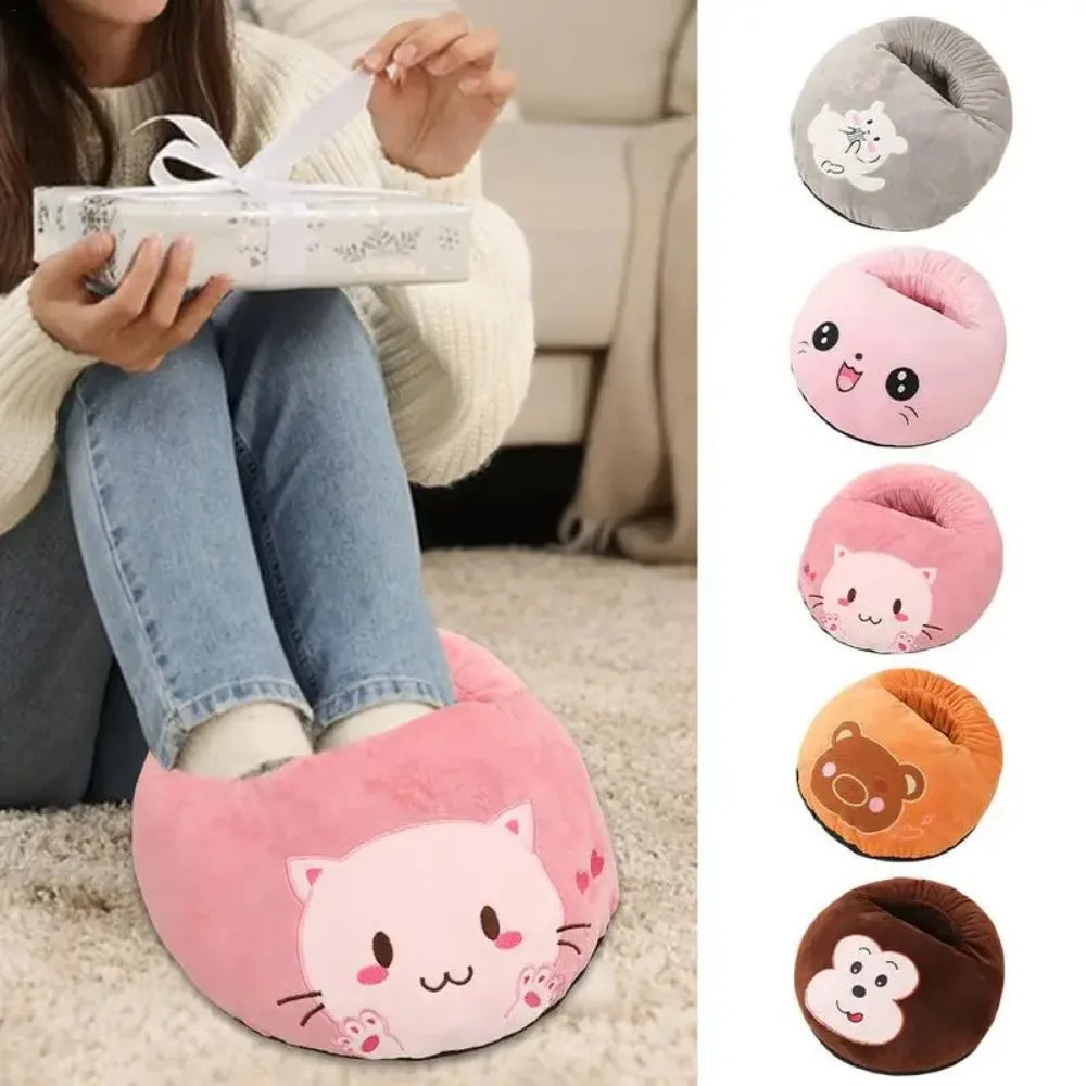 USB Plush Foot Warmer Pad – Cute cozy Winter Foot Cushion for Home & Office