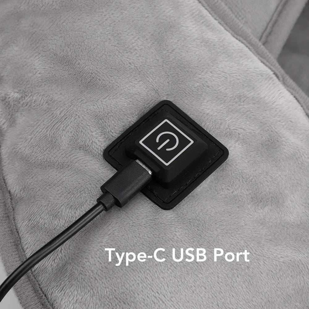 USB Heated Back Wrap Electric Heating Shoulder Neck Pad with 3 Heat Levels Soft Hot Compress Fast Heated Pad for Neck And Should