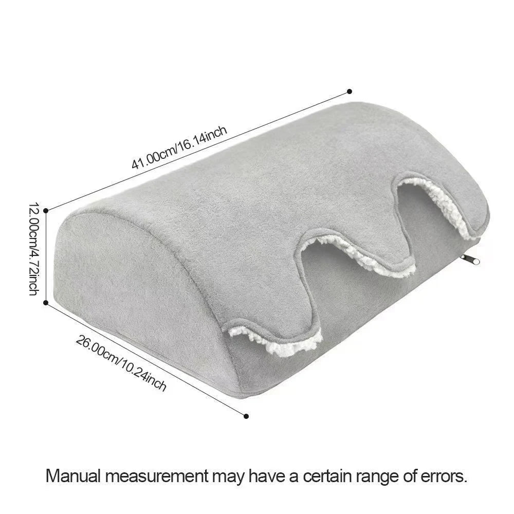 Foot Under the Desk, Warm Foot Pocket Footstool, Comfortable Footpad with Lamb Wool, Suitable for Office Game Chair Legs support