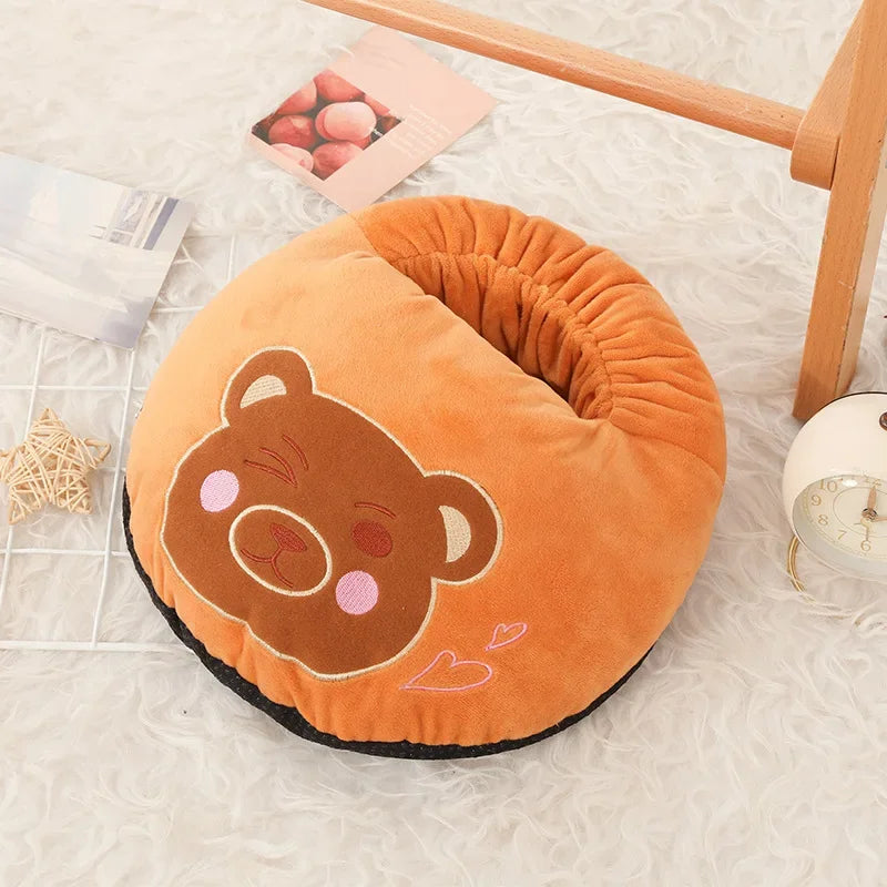 USB Plush Foot Warmer Pad – Cute cozy Winter Foot Cushion for Home & Office
