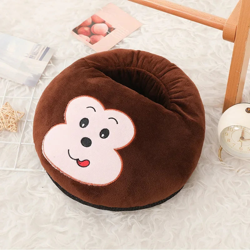 USB Plush Foot Warmer Pad – Cute cozy Winter Foot Cushion for Home & Office