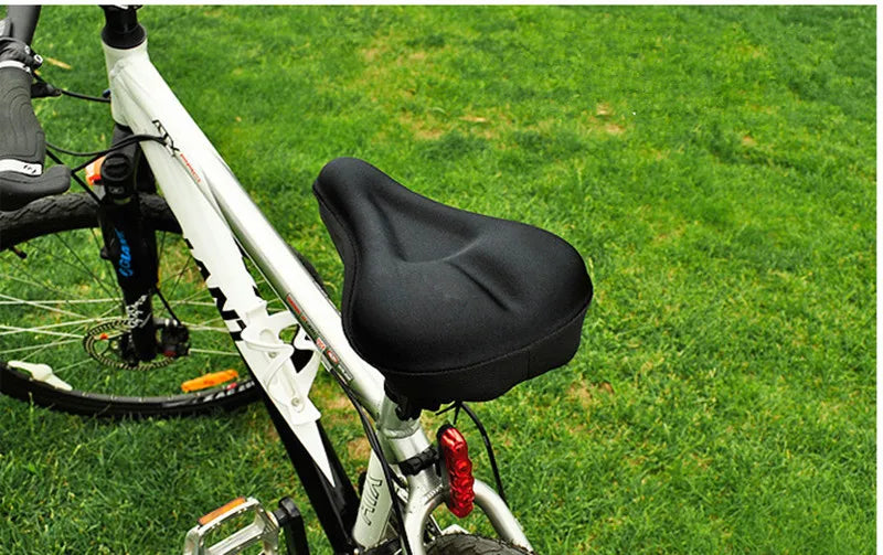 Memory Foam Bike Seat Cushion – 3D Soft Comfort for Long Rides
