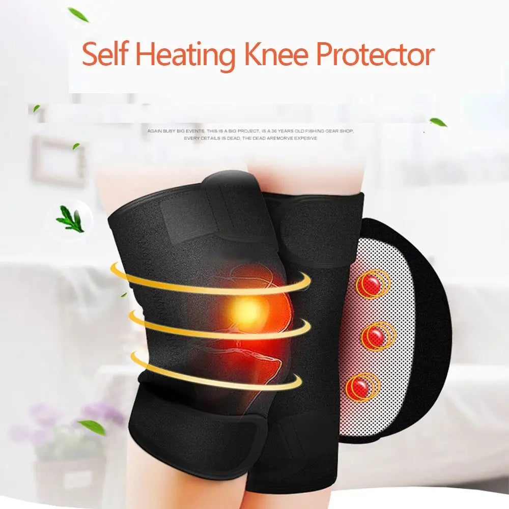 Self-Heating Magnetic Knee Pads – Thermal Therapy Knee Support for Pain Relief & Joint Warmth (1 Pair)