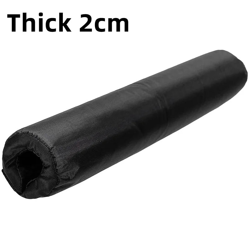 Memory Foam Barbell Pad – Neck & Shoulder Protector for Squats & Hip Thrusts with Securing Straps