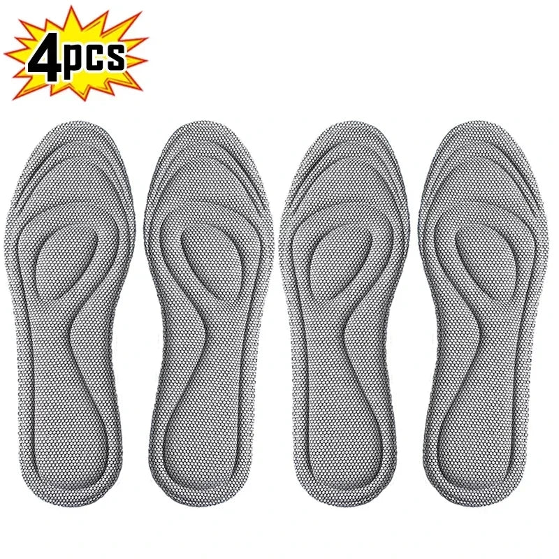 Memory Foam Orthopedic Insoles – 2-Pair Pack, Antibacterial Sport Inserts for Shoes