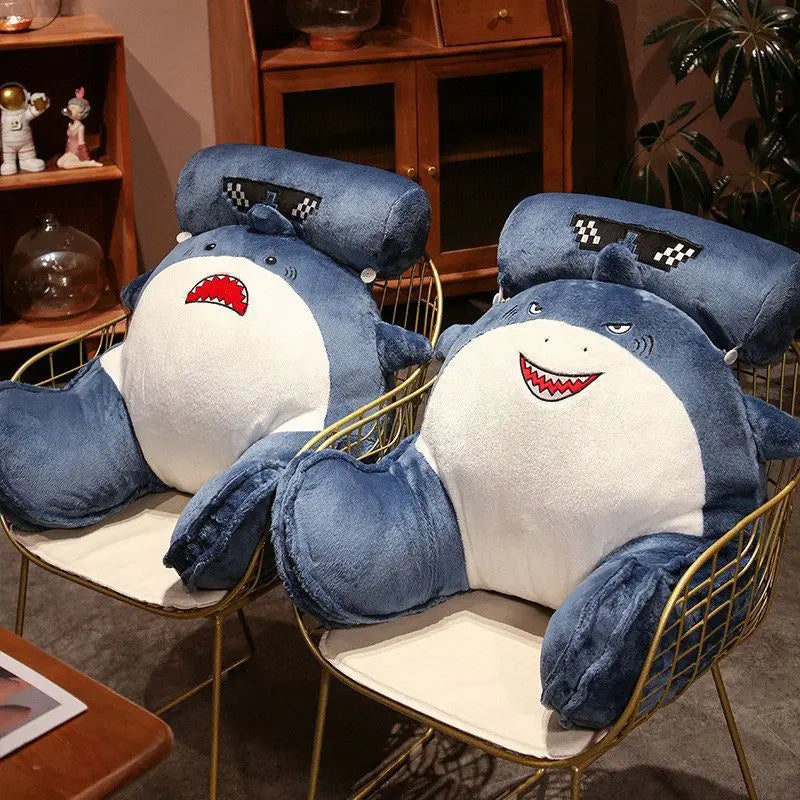 Large Shark Back Support Cushion for Bed & Sofa