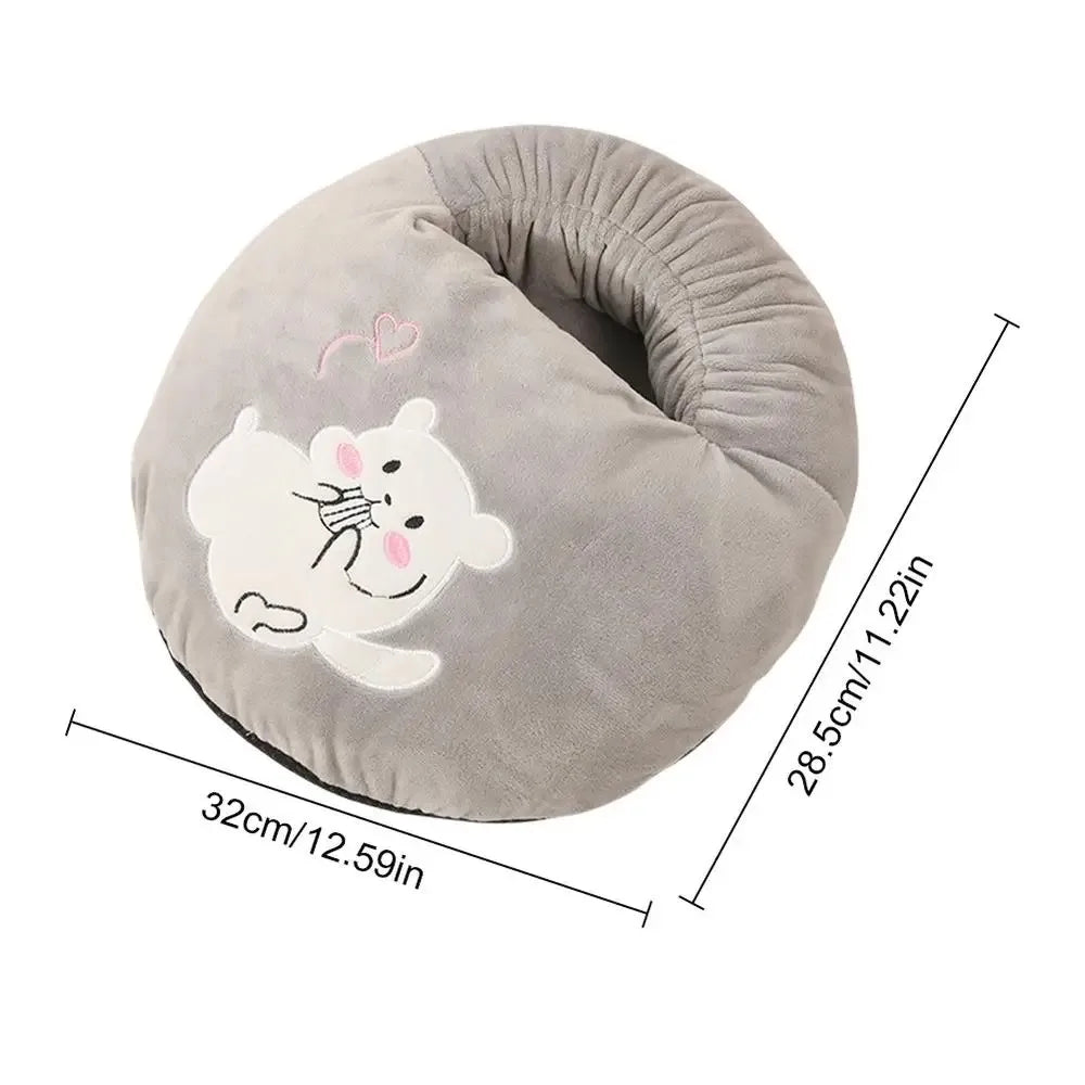 USB Plush Foot Warmer Pad – Cute cozy Winter Foot Cushion for Home & Office